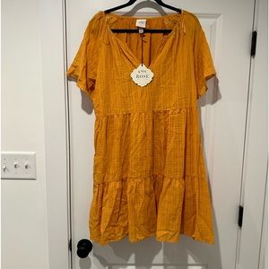 Gold bohemian style dress in xl